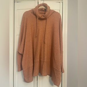 Cozy Pink Cowl Neck Sweater /Tunic